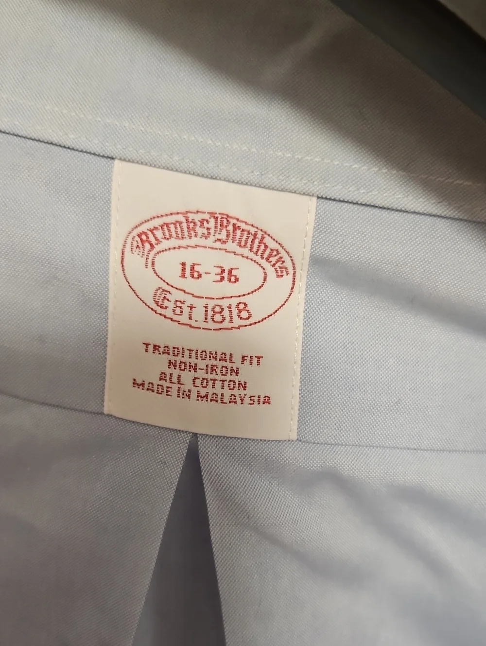 Brooks Brothers Light Blue Dress Shirt - Classic Point Collar